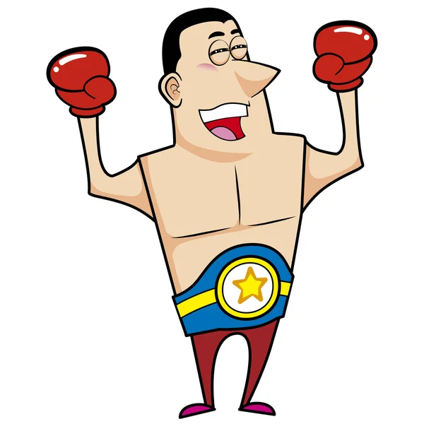 Cartoon bokser — Stockvector