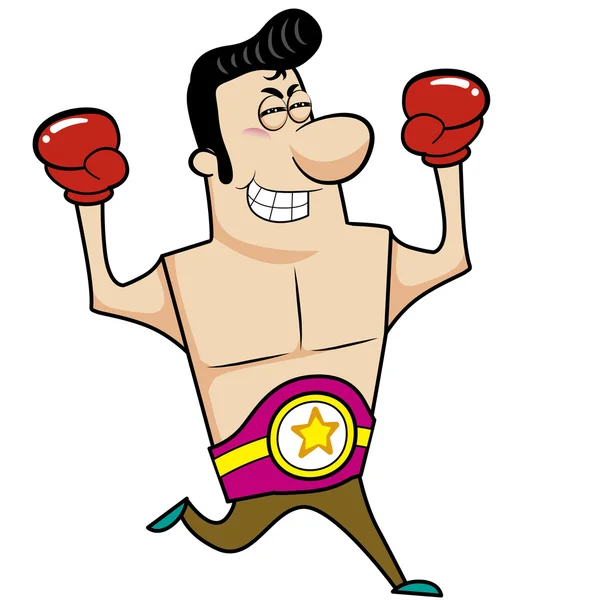 卡通拳击手 — 图库矢量图片