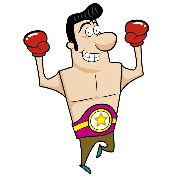 Cartoon Boxer — Stock Vector