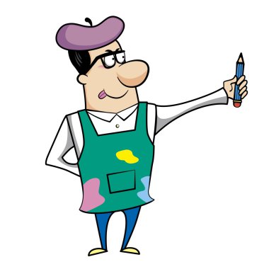 kalem ile karikatür sanatçısı