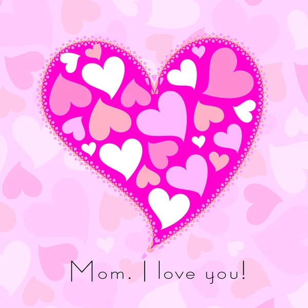 Happy mothers day, cute background. vector illustration — Stock Vector