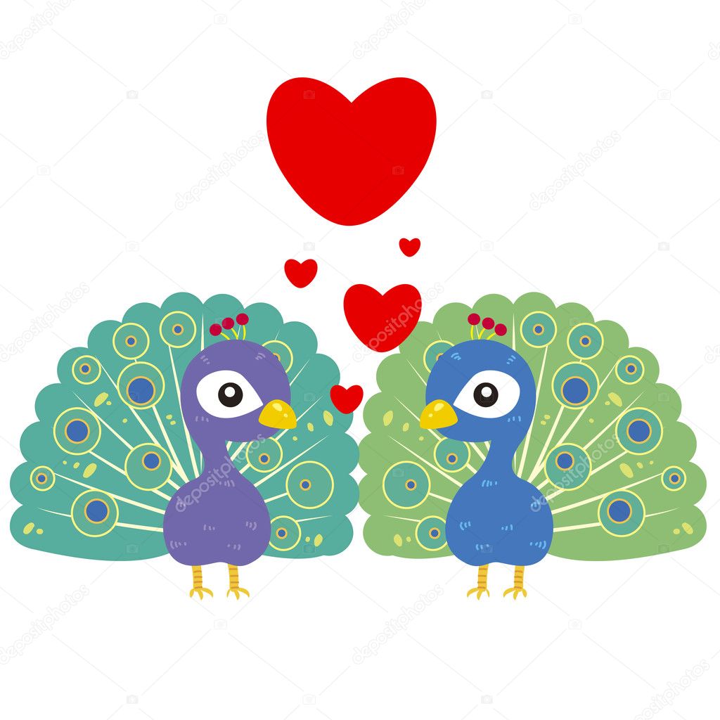 One pair of cute peacocks Stock Vector Image by ©kchungtw #22492775 One pair of cute peacocks Stock Vector Image by ©kchungtw #22492775