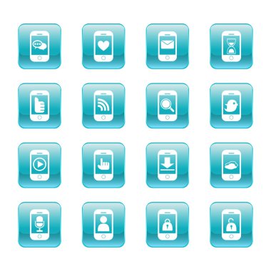 Web iletişim simgeleri: Internet vektör kümesi.