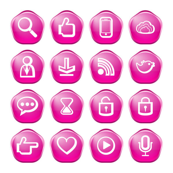 веб, коммуникационные иконки: набор векторов интернета
.