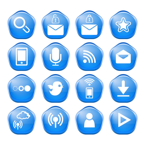 веб, коммуникационные иконки: набор векторов интернета
.