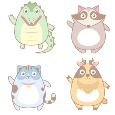 sevimli hayvan simgesi toplama gösterimi