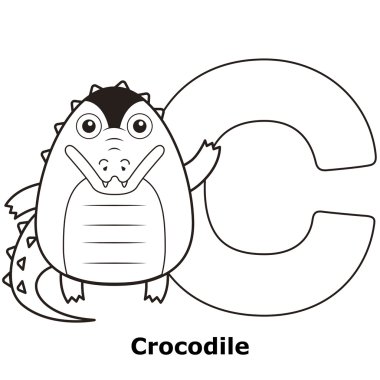 çocuklar için c alfabe boyama