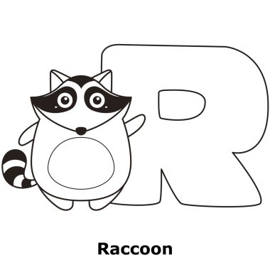 çocuklar için alfabe boyama r