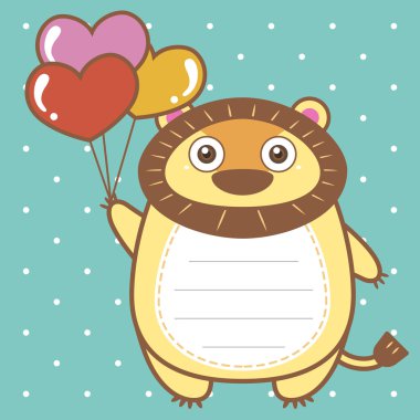 albüm arka plan sevimli aslan