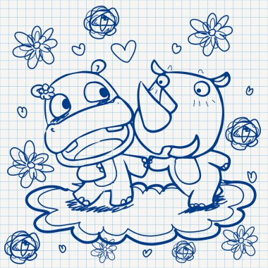 defter kağıt doodles