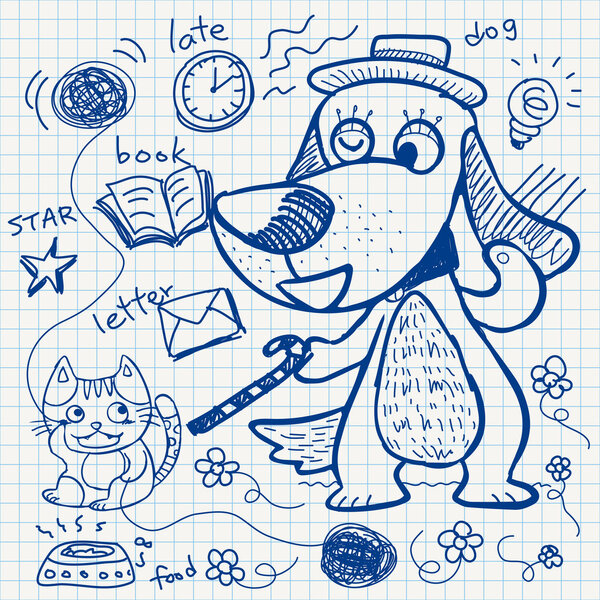 Бумажные каракули для ноутбука
