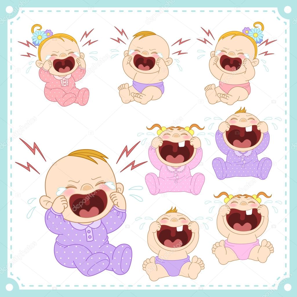 Baby crying Vector Art Stock Images | Depositphotos Baby crying Vector Art Stock Images | Depositphotos