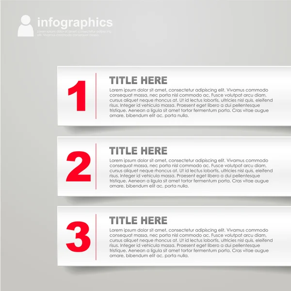 Banner de infografías de tecnología blanca moderna — Archivo Imágenes Vectoriales