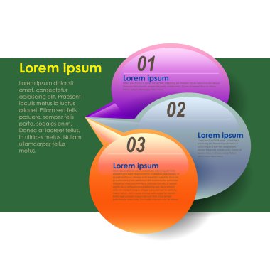 vektör soyut 3d kağıt bilgi grafikleri