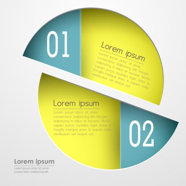 vektör soyut 3d kağıt bilgi grafikleri