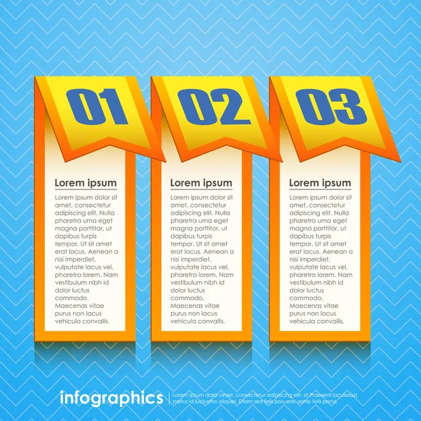 Vector abstract 3d paper infographics — Stock Vector