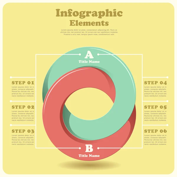 Vector abstracto 3d papel infografías — Archivo Imágenes Vectoriales