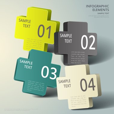 soyut 3d infographics çapraz