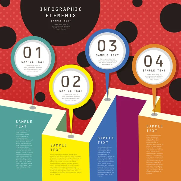 Soyut infographics tasarım — Stok Vektör