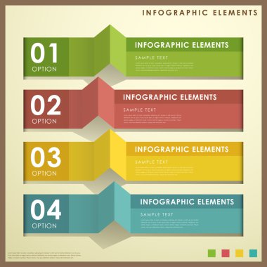 soyut afiş infographics