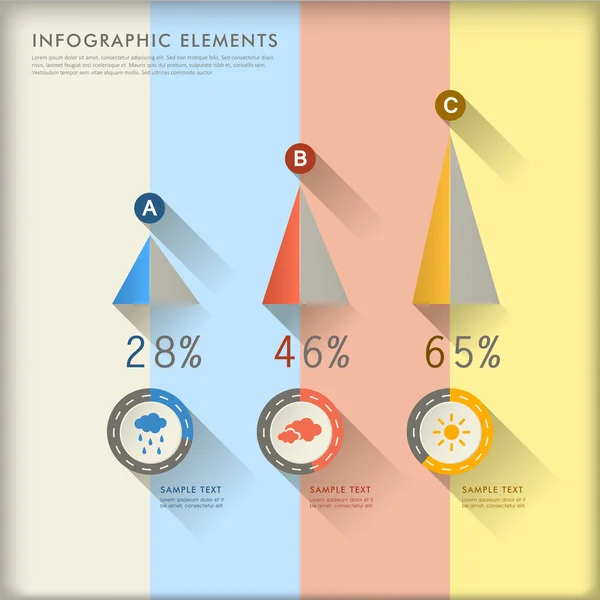 Abstracte grafiek infographics — Stockvector