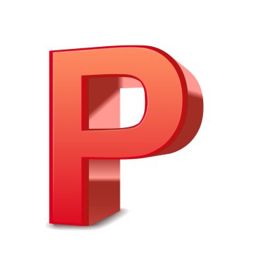 3D harf p