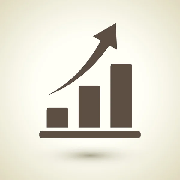 Infographic bar chart icon — Stock Vector