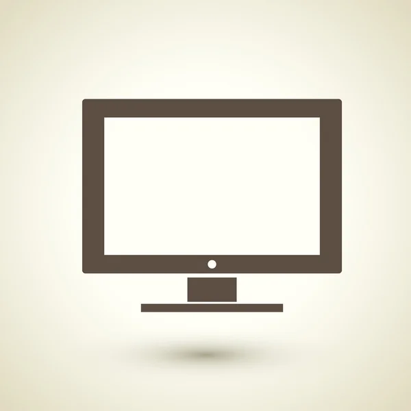 Monitor e icono de pantalla — Vector de stock