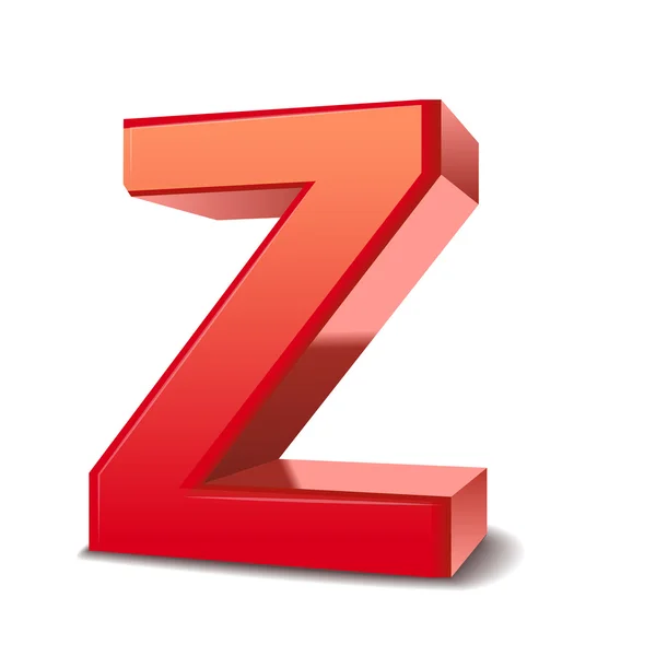 3D γράμμα z — Διανυσματικό Αρχείο