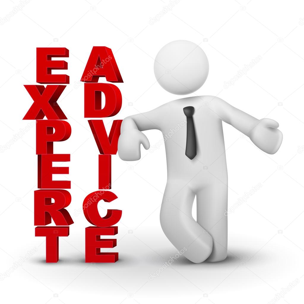 3d business man presenting concept of expert advicet