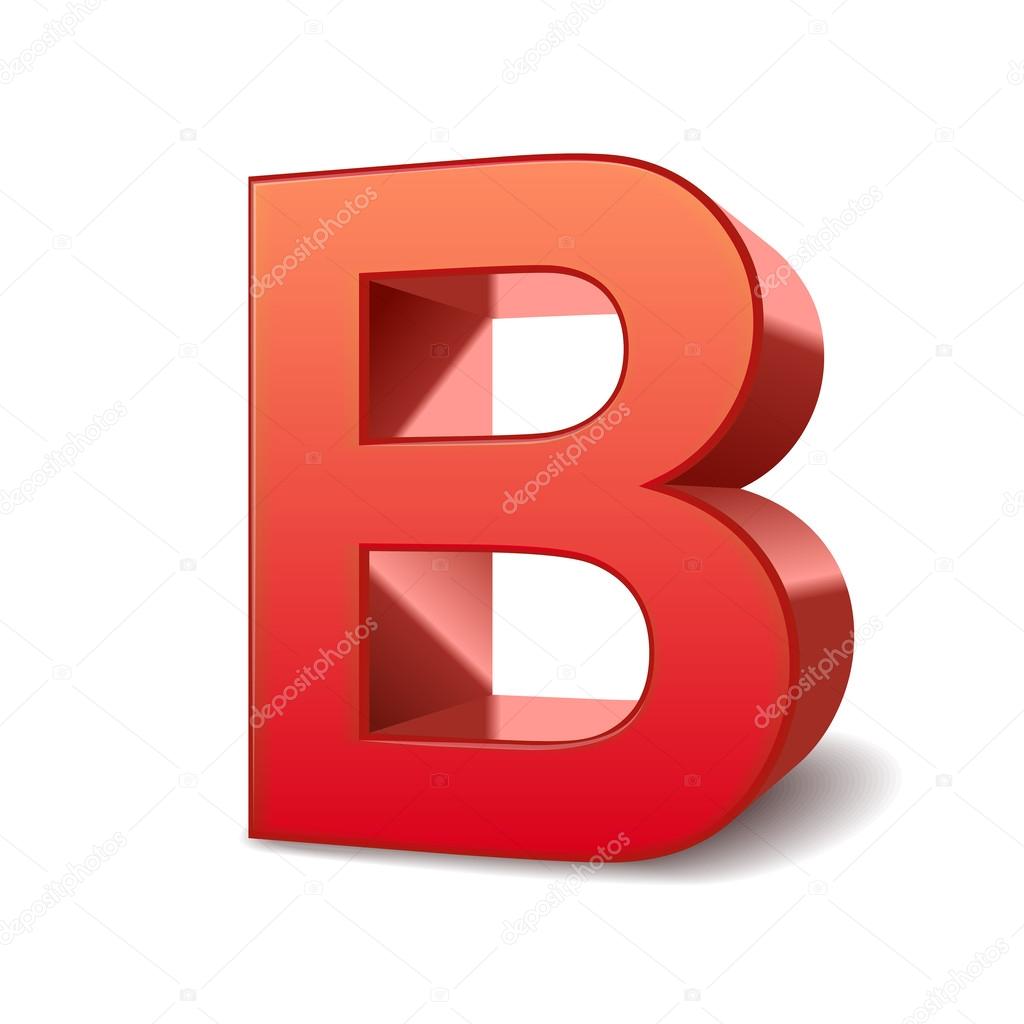 3d letter B