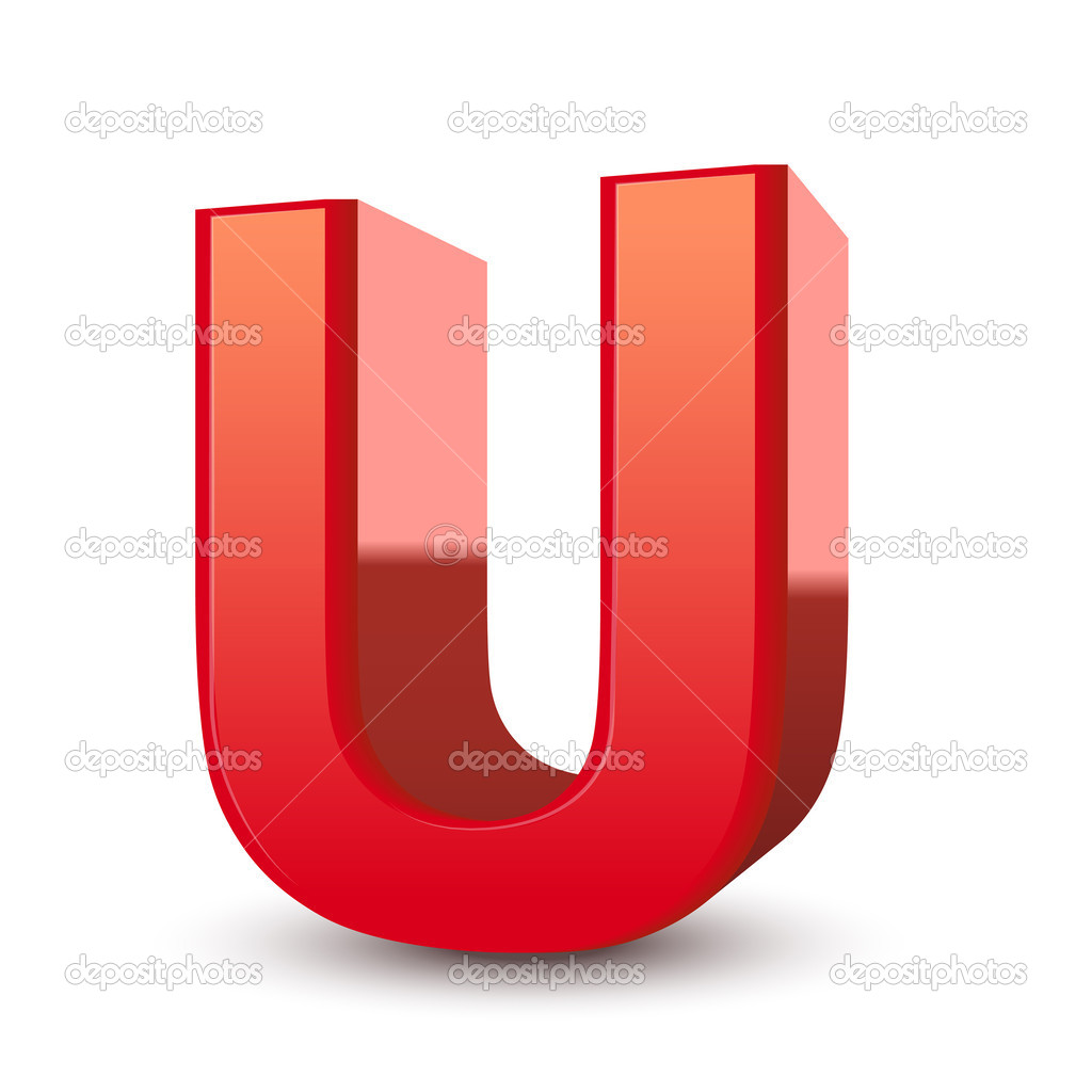 3d letter U