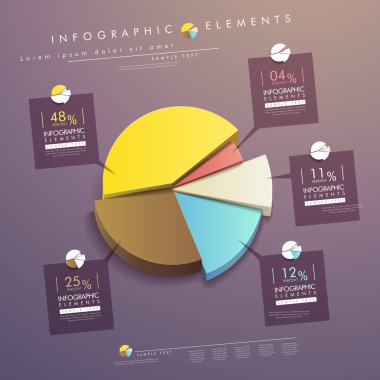 soyut pasta grafiği infographics