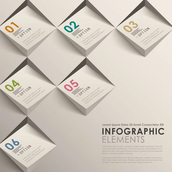 3d abstract infographics — Stockvector