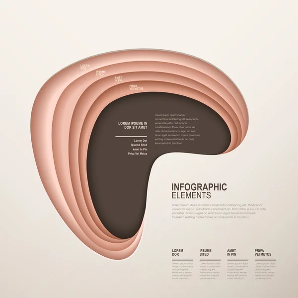 Abstraktní infografika — Stockový vektor