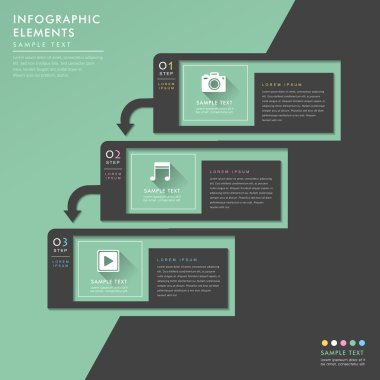 estilo simples banner abstrato infográficos