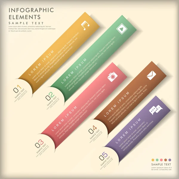 Abstracte banner infographics — Stockvector