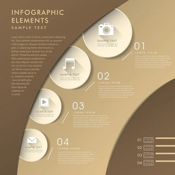 3d gráfico abstrato infográficos — Vetor de Stock