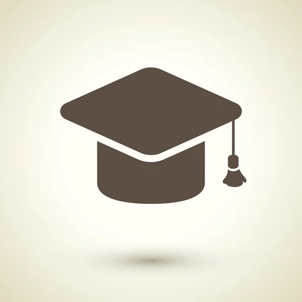 Icône de chapeau de graduation — Image vectorielle