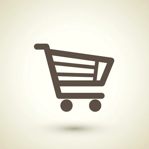 Icono del carrito de compras — Vector de stock