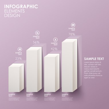 soyut çubuk grafik infographics
