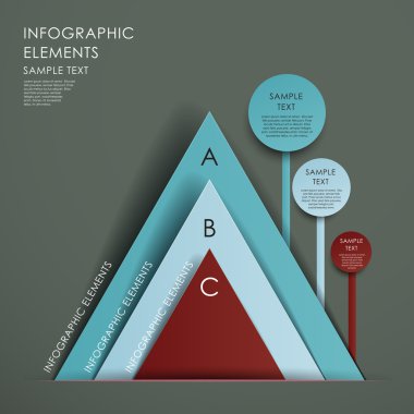 soyut piramit grafik infographics