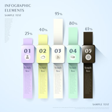 çubuk grafik infographics soyut izle şekli