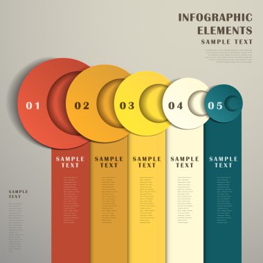 soyut afiş infographics