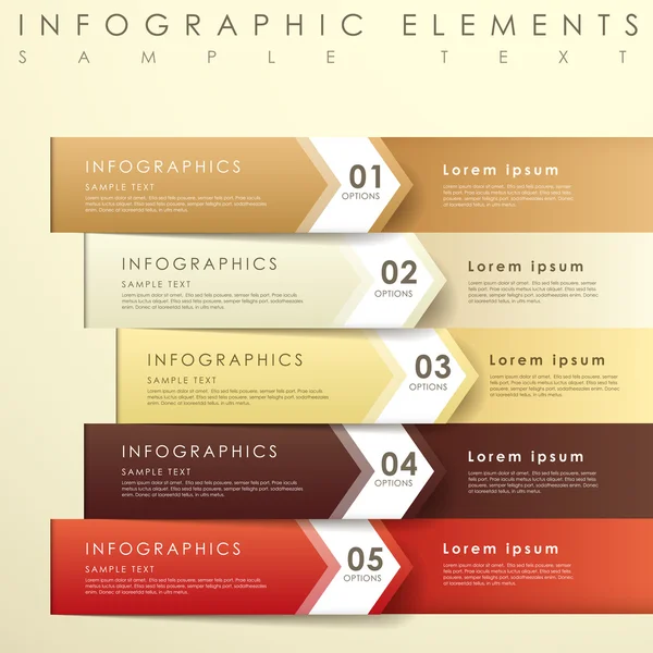 Αφηρημένη origami infographics banner — Διανυσματικό Αρχείο