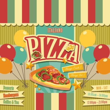 Pizza menü