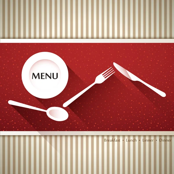 Menú restaurante — Vector de stock