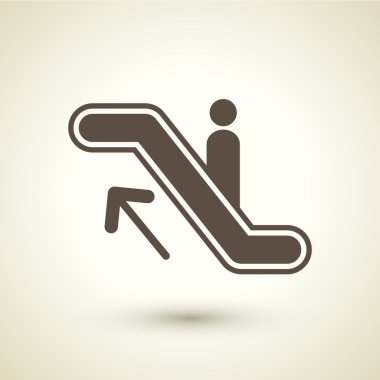 Escalator icon clipart