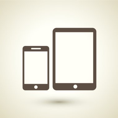 Tablet ve telefon simgesi