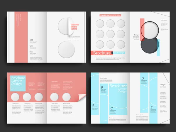 Vector brochure lay-out ontwerp template — Stockvector